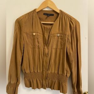 Xs White House black market bronze smocked jacket